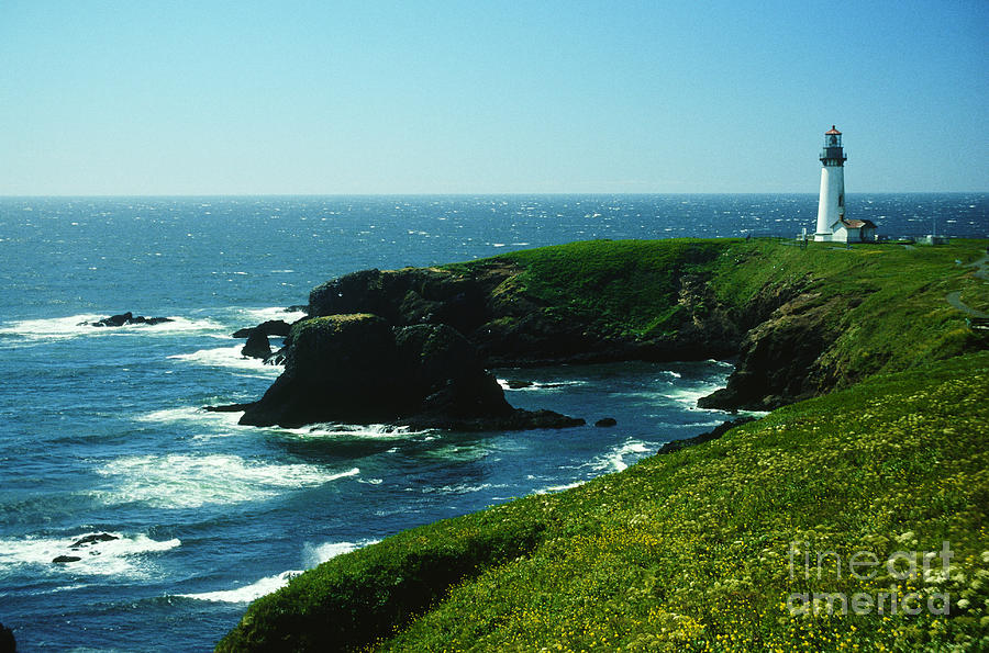 Yaquina Head Lighthouse Photograph by Bruce Roberts