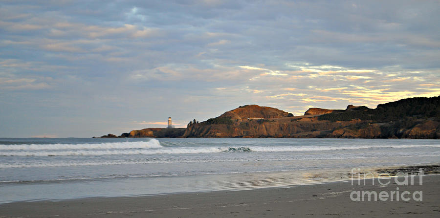 Yaquina Head Lighthouse in Oregon Photograph by Mindy Bench