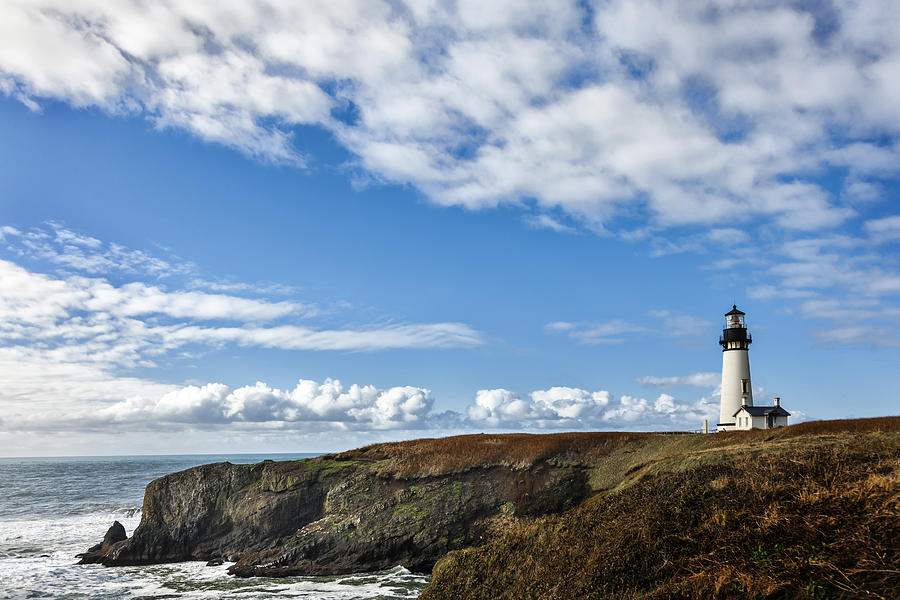 Yaquina Head Lighthouse Photograph by Mary Jo Allen