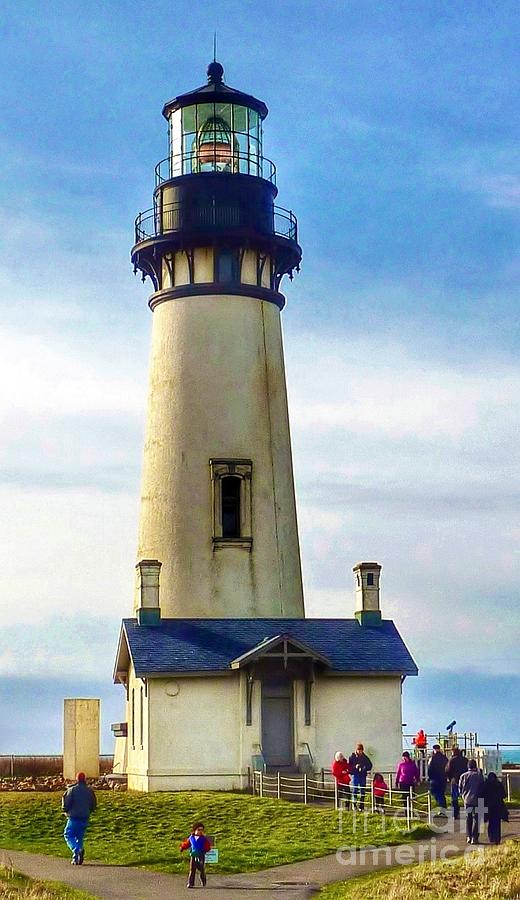 Yaquina Head Lighthouse Oregon   Photograph by Susan Garren