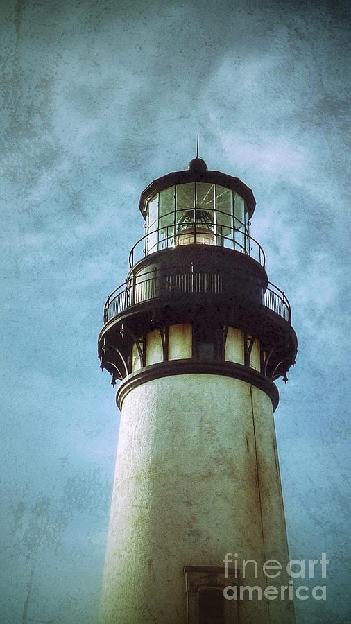 Yaquina Head Lighthouse Texture Photograph by Susan Garren