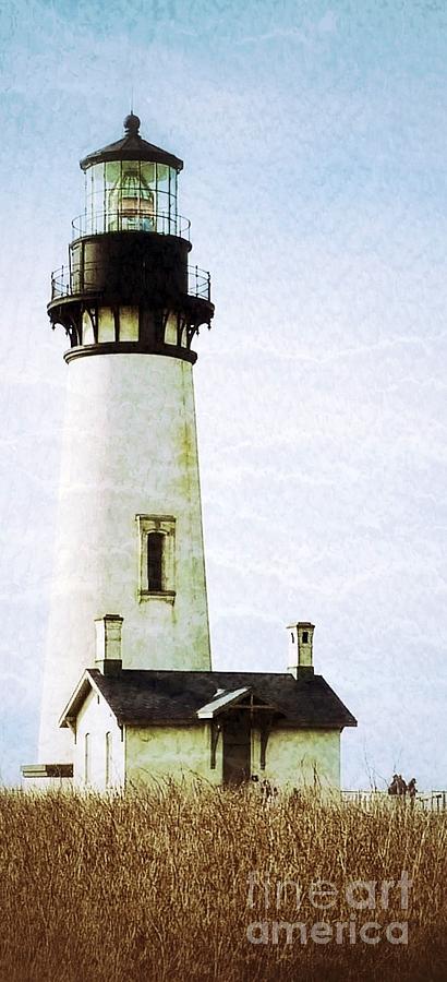 Yaquina Head LighthouseTexture 2 Photograph by Susan Garren