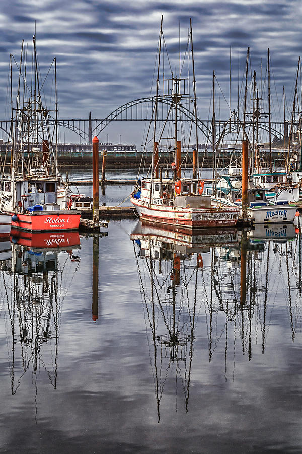 Yaquina Marina Photograph by Wes and Dotty Weber