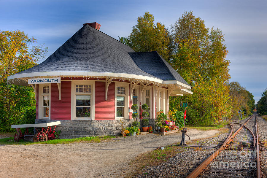Yarmouth Grand Trunk Railroad Station I Photograph by Clarence Holmes