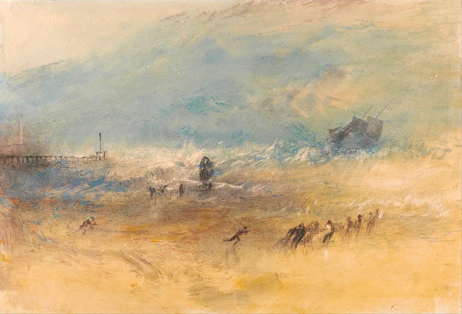 Joseph Mallord William Turner Painting - Yarmouth Sands by JMW Turner