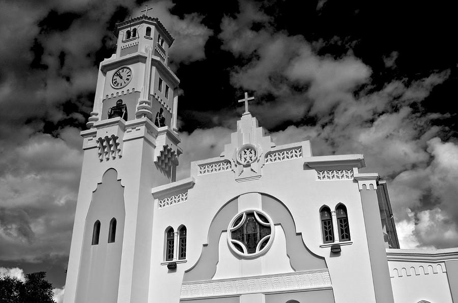 Yauco Church B W 1 Photograph by Ricardo J Ruiz de Porras
