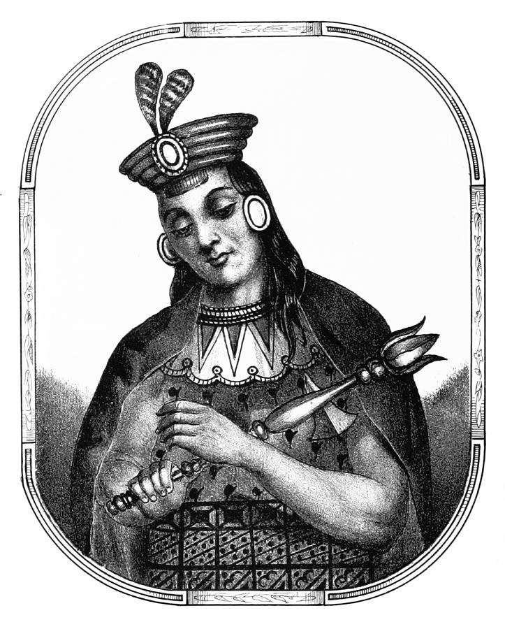 Portrait Photograph - Yawar Waqaq, Sapa Inca, Kingdom Of Cuzco by British Library