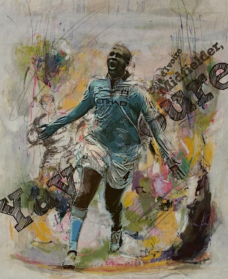 Yaya Toure Painting - Yaya Toure by Corporate Art Task Force Yaya Toure Painting - Yaya Toure by Corporate Art Task Force