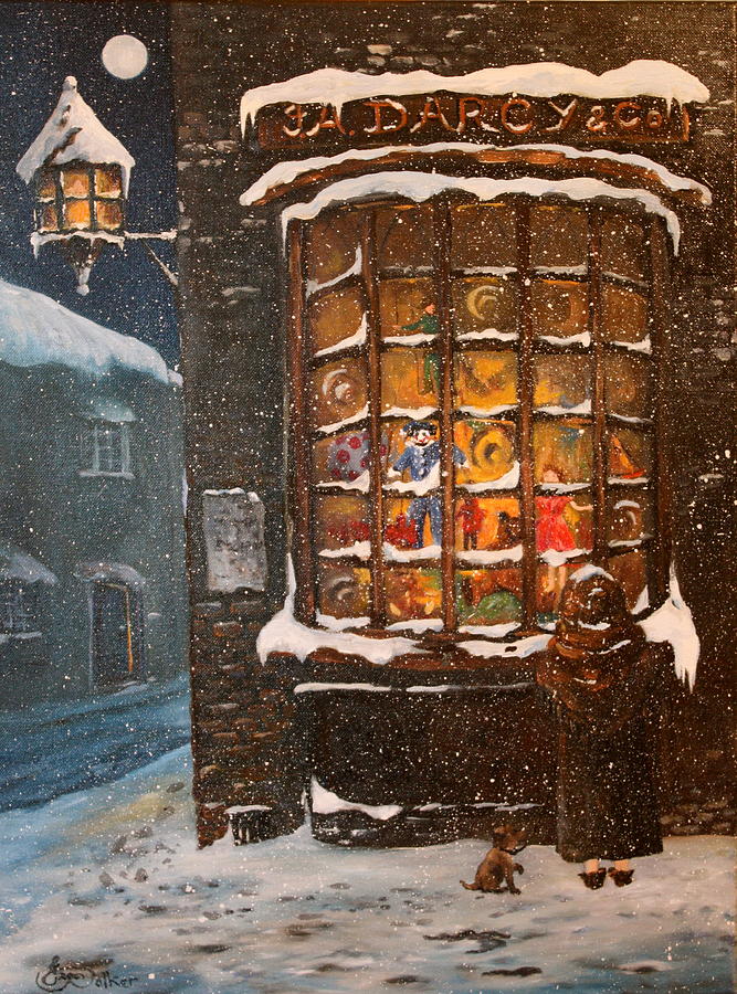 Christmas Painting - Ye Old Toy Shoppe by Jean Walker