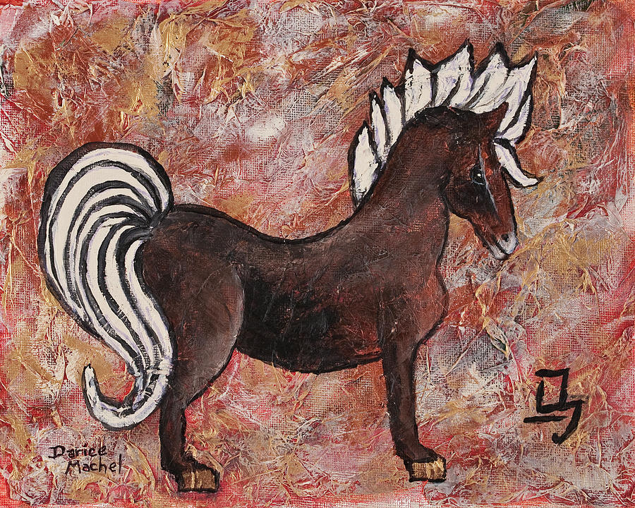 Year Of The Horse Painting by Darice Machel McGuire