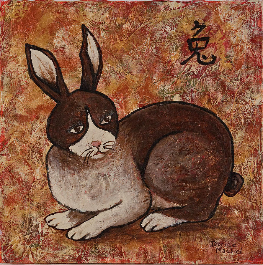 Year Of The Rabbit Painting by Darice Machel McGuire