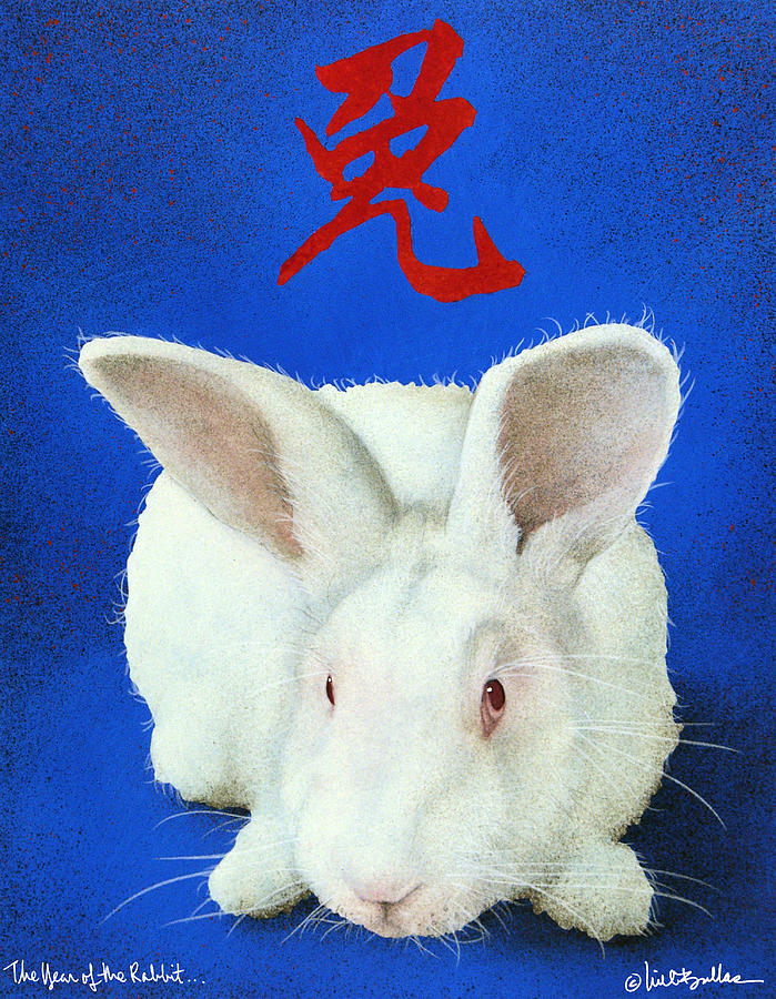 Year of the Rabbit... Painting by Will Bullas