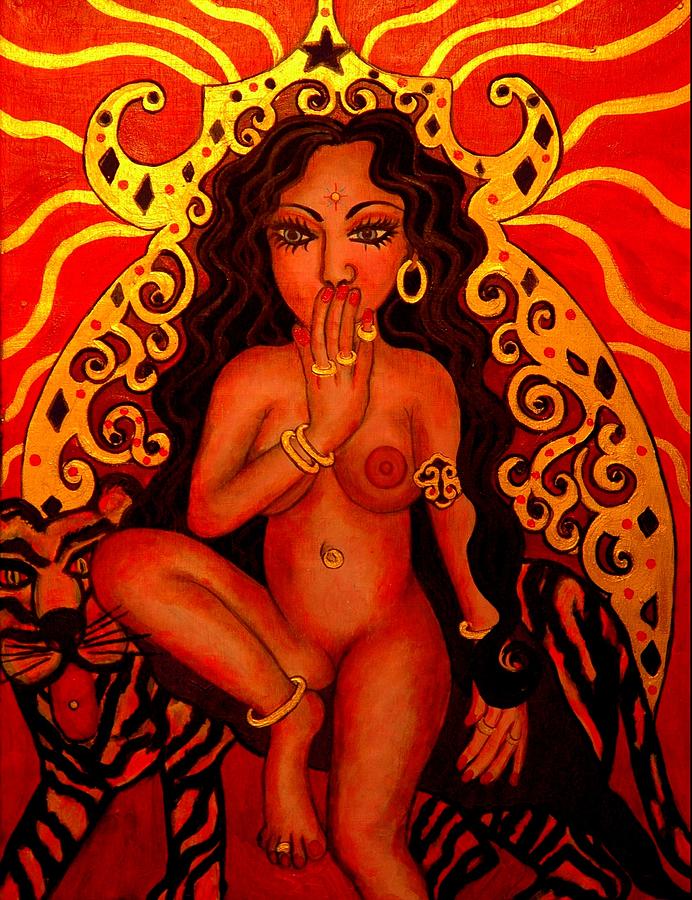 Nude Woman Painting - Year Of The Tiger by Sandra Childs SEymour
