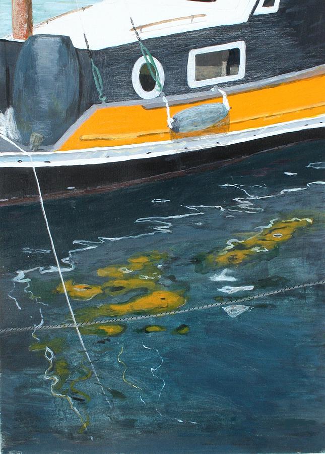 Yellow and Blue Reflections Painting by Nigel Radcliffe