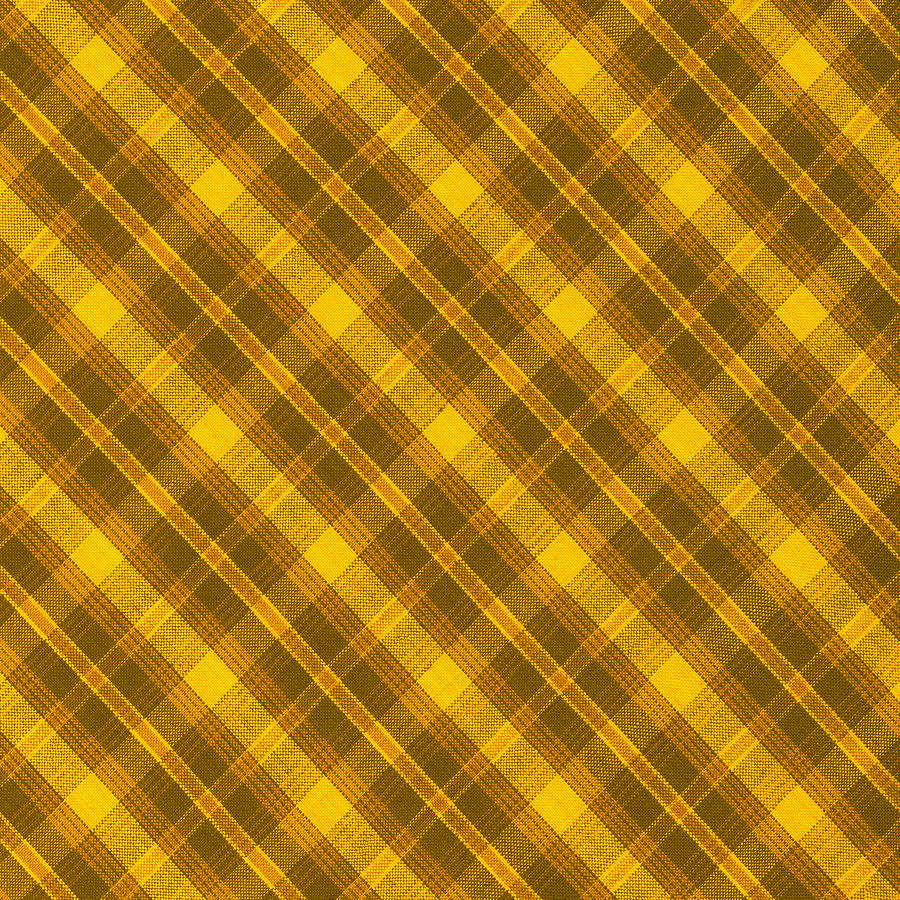 Yellow And Brown Diagonal Plaid Pattern Cloth Background Photograph by Keith Webber Jr