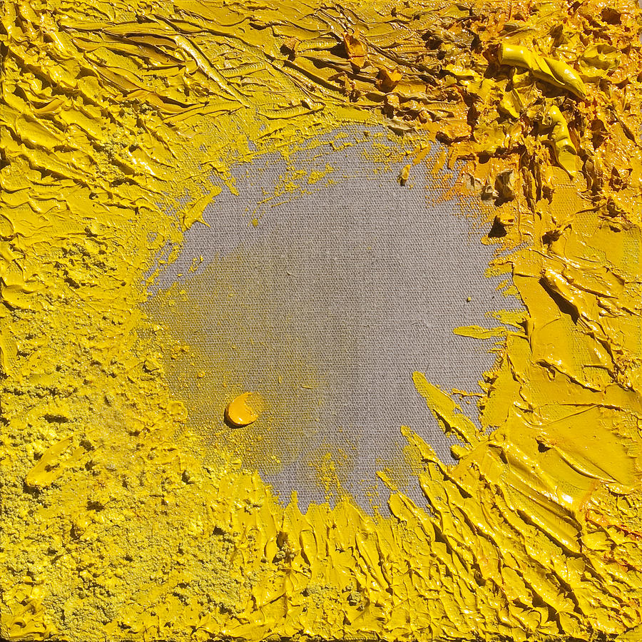 Yellow Painting - Yellow and Linen by Sora Neva