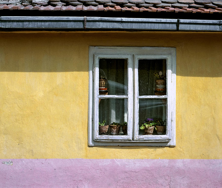 Yellow and Pink Facade. Belgrade. Serbia Photograph by Juan Carlos Ferro Duque
