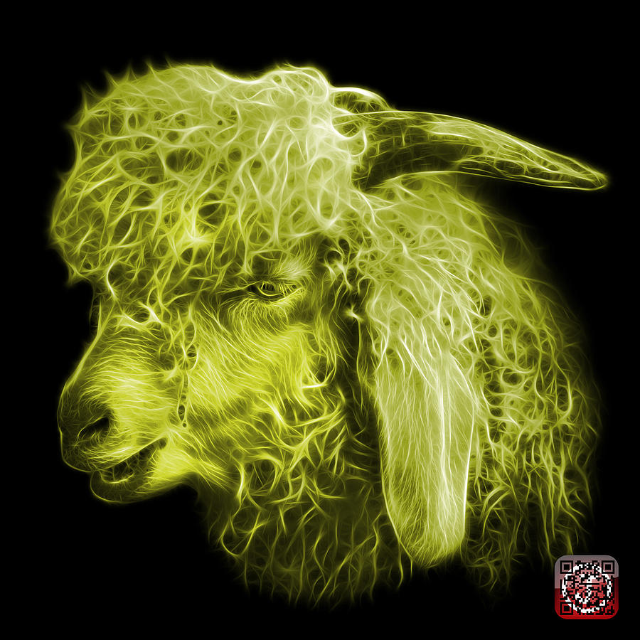 Yellow Angora Goat - 0073 F Digital Art by James Ahn