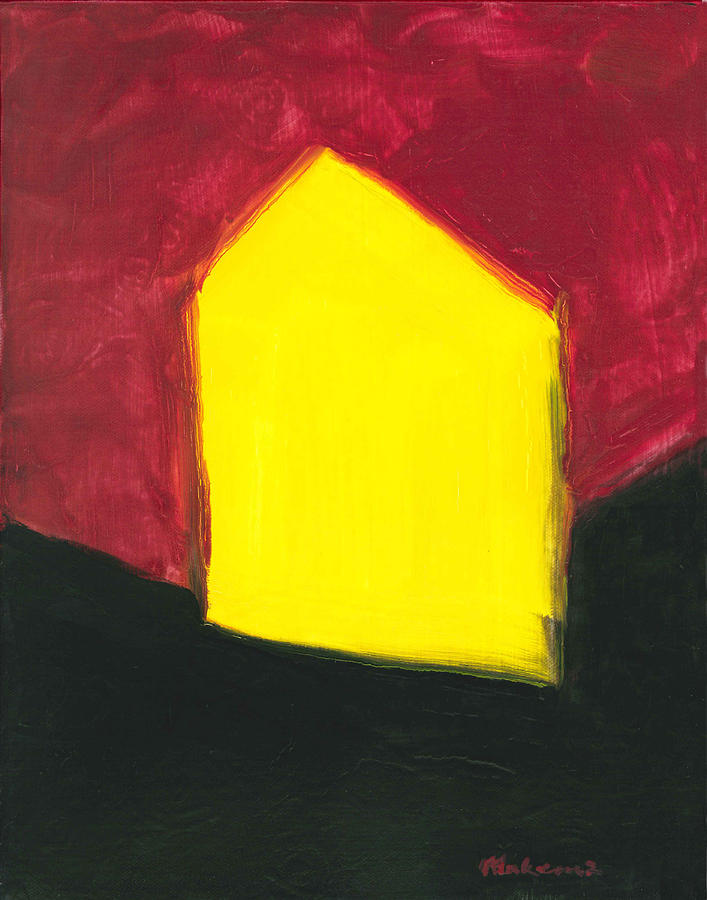 Yellow ArtHouse Painting by Carrie MaKenna
