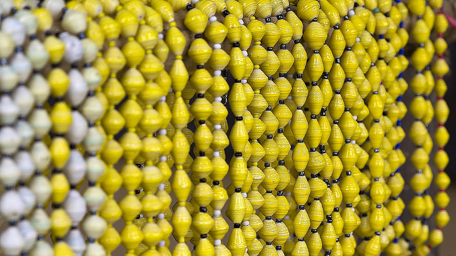 Yellow Beads Photograph by Mark McKinney