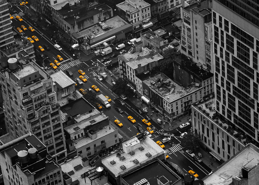 New York City Photograph - Yellow Cabs - New York City by Thomas Richter