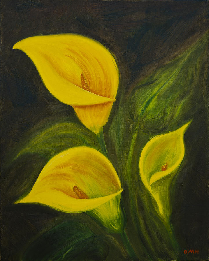 Yellow Calla Lily Painting by Ofelia Marquez | Fine Art America