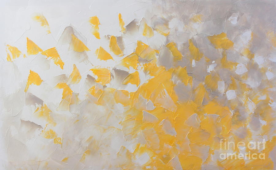 Yellow cloud Painting by Preethi Mathialagan