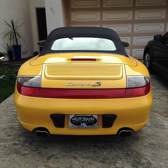 Car Photograph - Yellow Color! #porsche #carerra4s #cars by Janny Ye