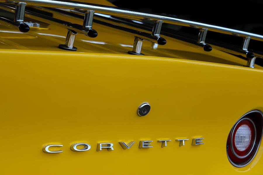 Yellow Corvette Photograph by George Kenhan