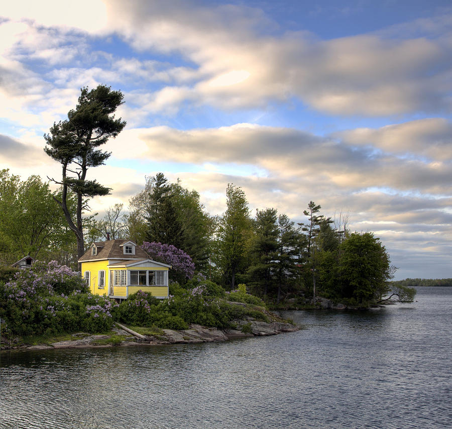 Yellow Cottage Photograph by Jim Vance
