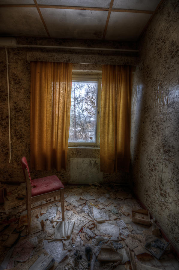 Yellow curtains  Digital Art by Nathan Wright
