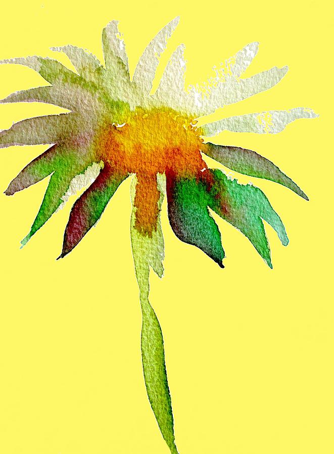 Daisy Painting - Yellow Daisy by Sacha Grossel Daisy Painting - Yellow Daisy by Sacha Grossel