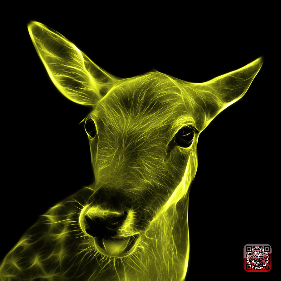 Yellow Deer - 0401 F Digital Art by James Ahn