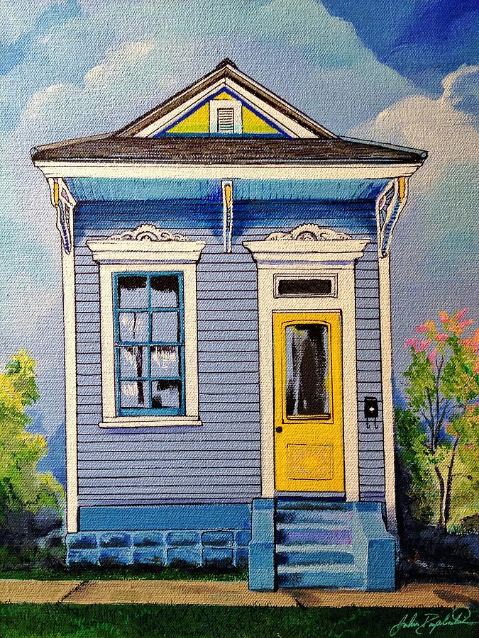 Yellow Door Shotgun  Painting by John  Duplantis