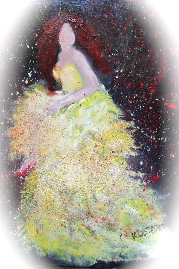 Yellow Dress Dancer Painting by Kim Determan - Fine Art America