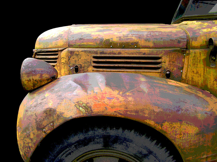 Yellow Fargo - posterized Photograph by Larry Hunter