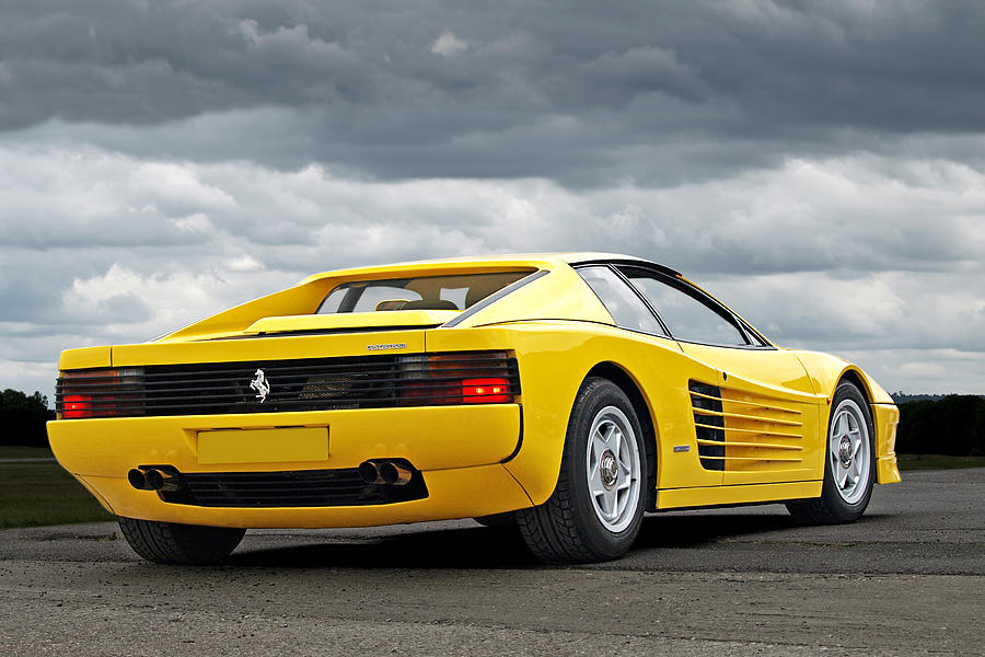 Yellow Fever - Ferrari Testarossa Photograph by Gill Billington