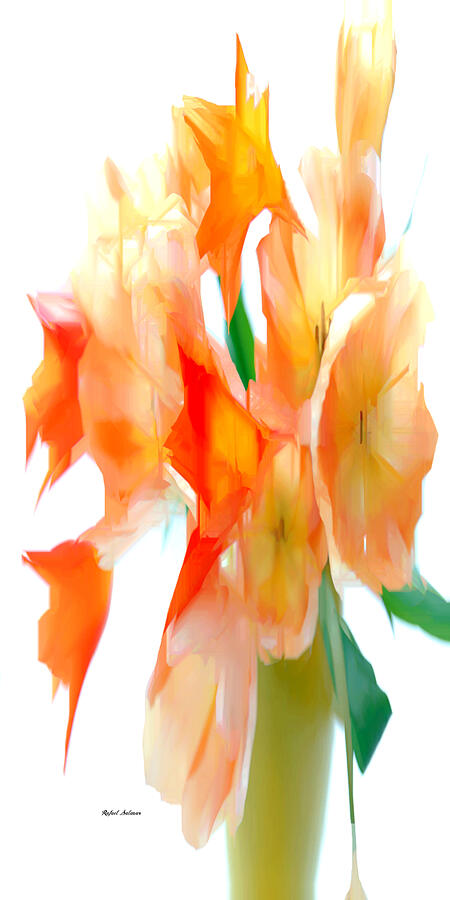 Yellow Flower Bouquet Digital Art by Rafael Salazar
