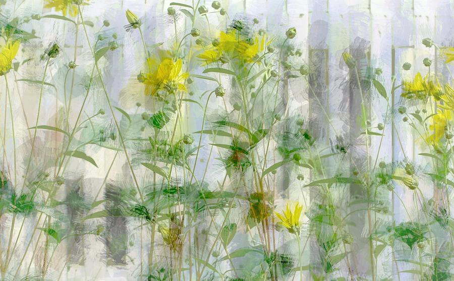 Yellow Flower Garden Photograph by The Art Of Marilyn Ridoutt-Greene