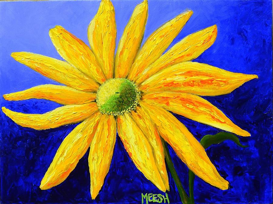 Yellow Flower Painting by Michele Brewer | Fine Art America