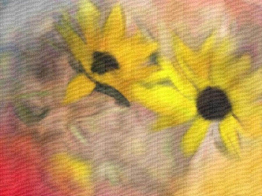 Flower Painting - Yellow Flower Petals by Dennis Buckman