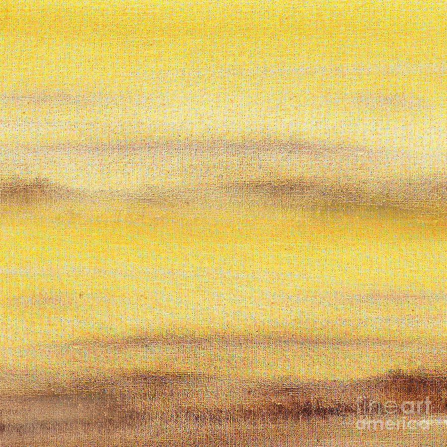 Yellow Fog Abstract Landscape  Painting by Irina Sztukowski