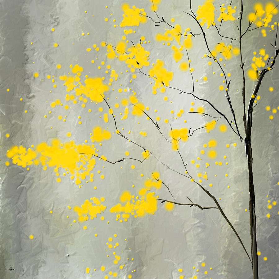 Yellow Foliage Impressionist Painting