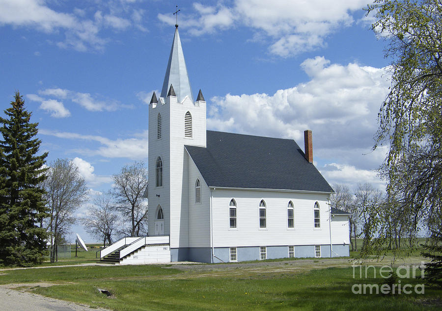 Yellow Grass Church - Saskatchewan - Canada Photograph by Phil Banks