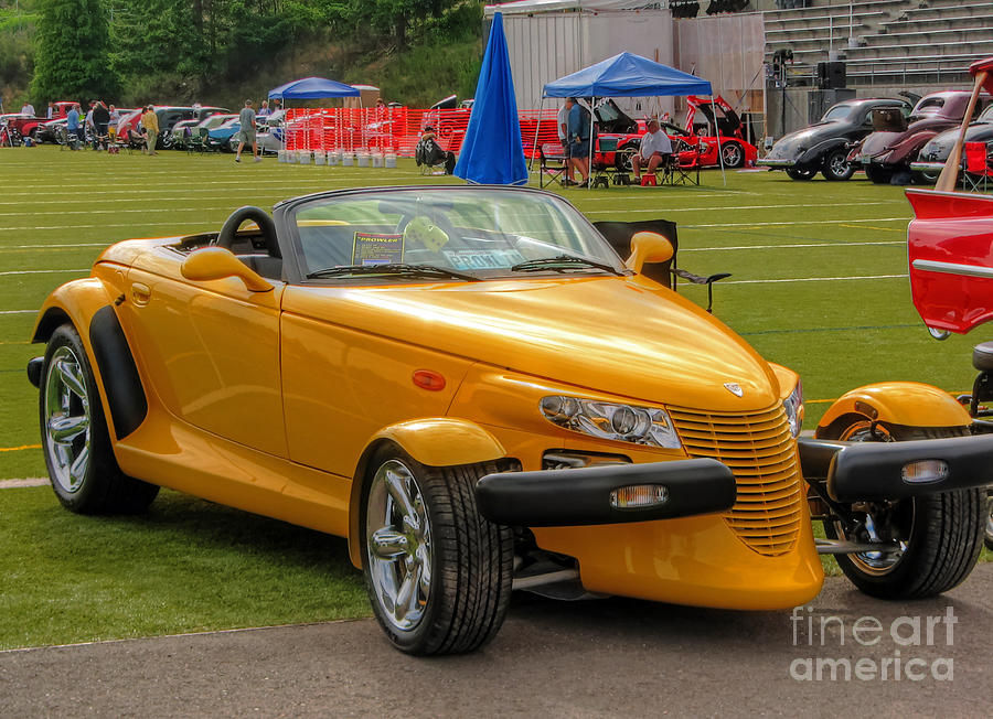 Yellow Hot Rod Photograph by Chris Anderson