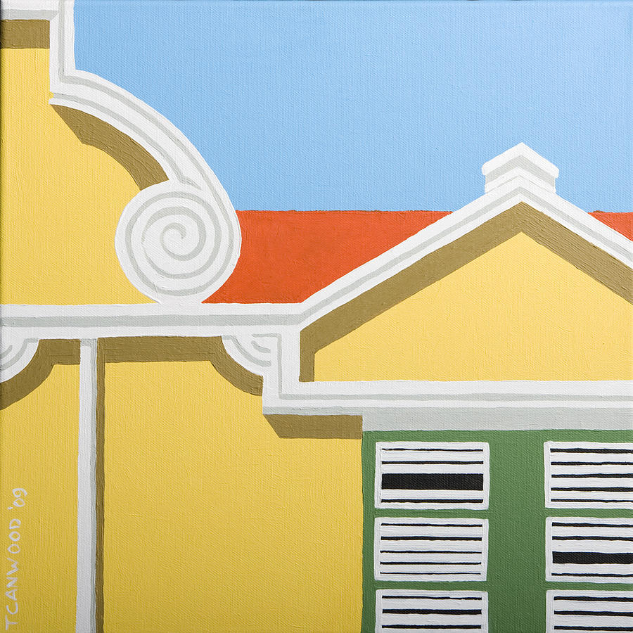 West Indies Painting - Yellow House by Trudie Canwood