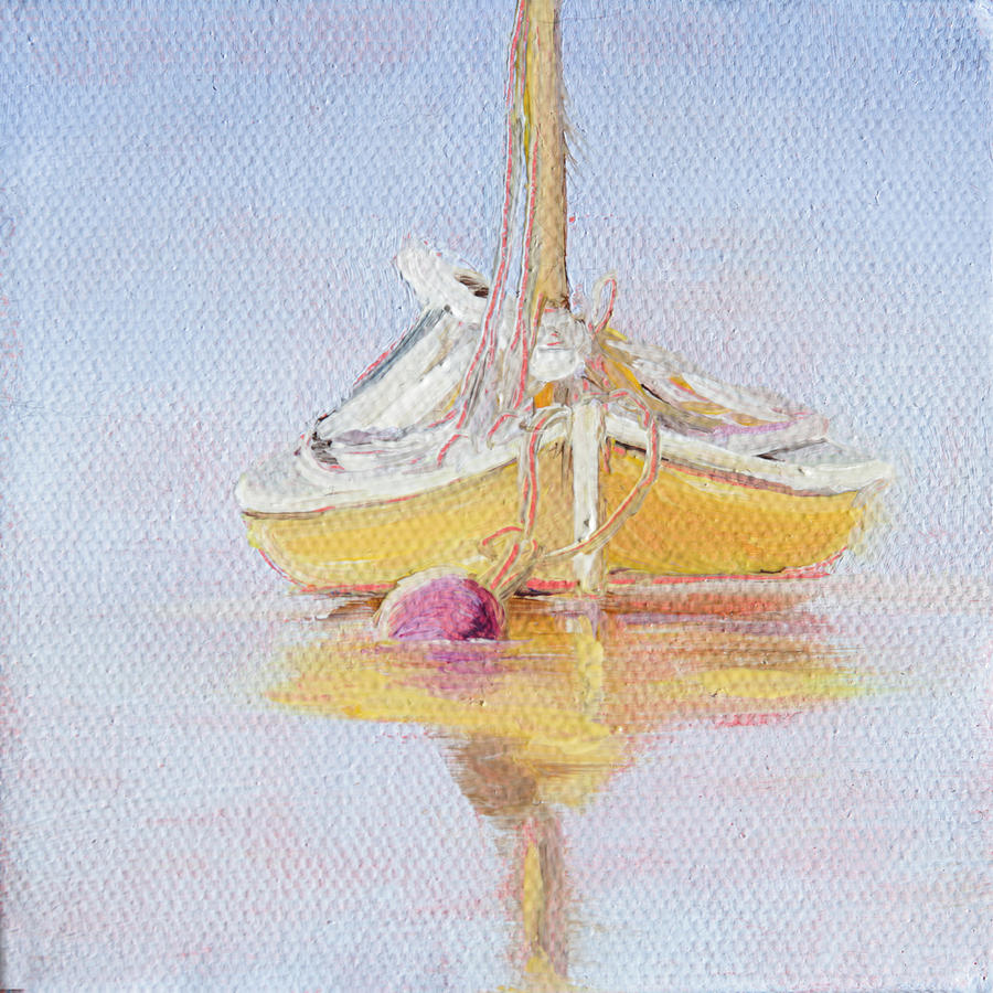 Yellow Hull Painting by Trina Teele