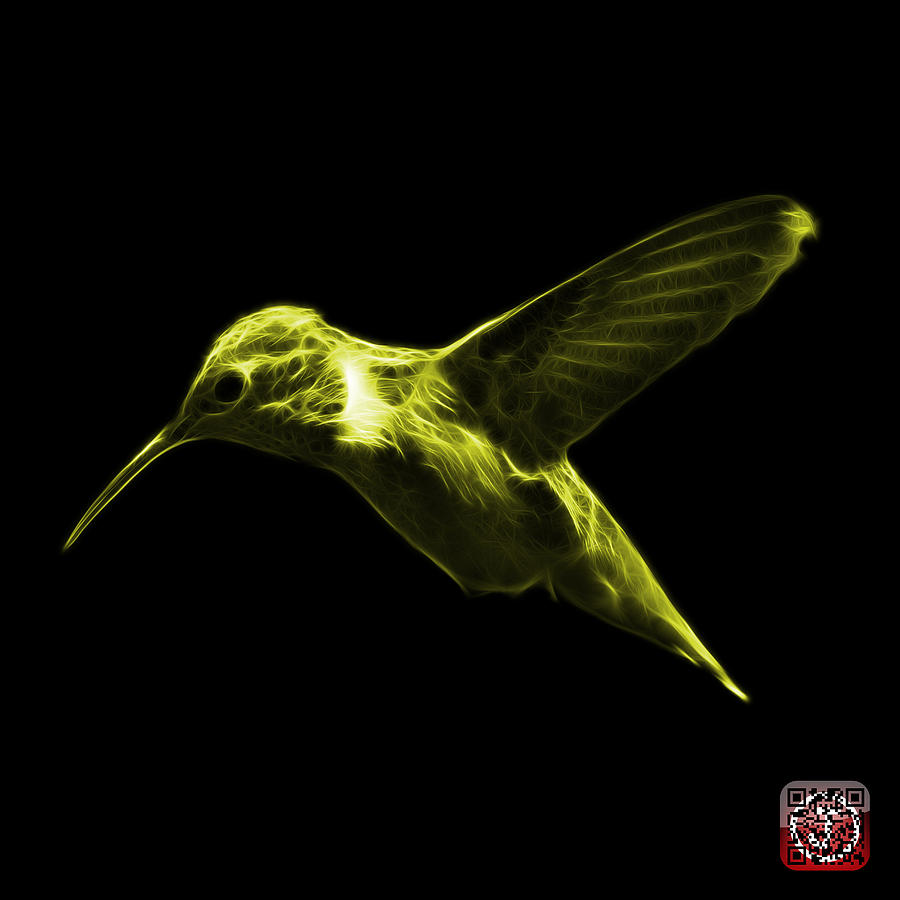 Yellow Hummingbird - 2054 F Digital Art by James Ahn