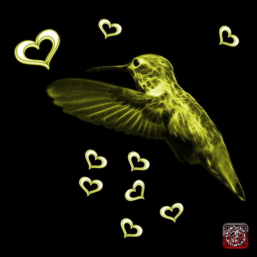 Yellow Hummingbird - 2055 F M Digital Art by James Ahn