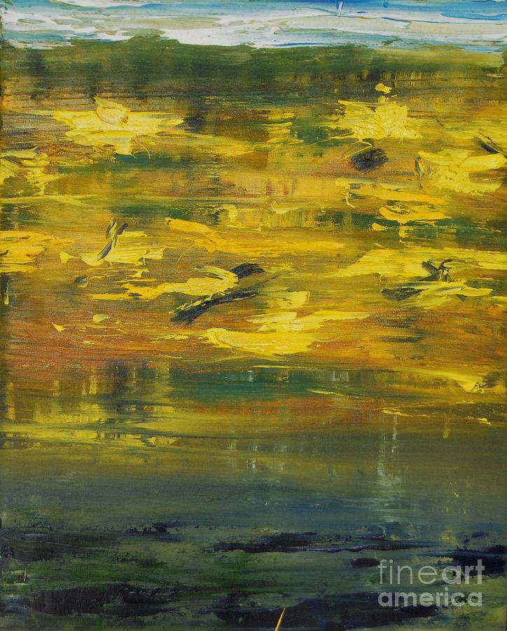 Yellow In The Deep Painting by Frank Hoeffler